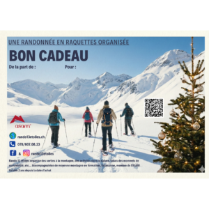 Bon cadeau sortie raquettes - 70 CHF